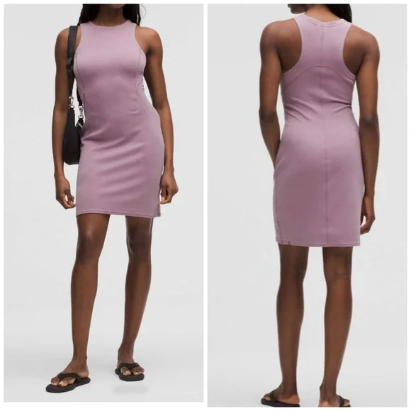 flared bodycon dress Solid Flare Sleeve Lettuce Hem Bodycon Dress – Glamexpresstt main image 0